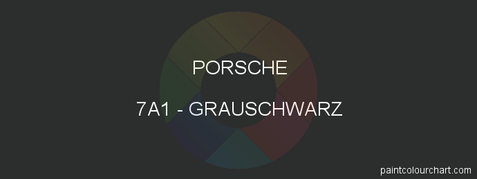 Porsche paint 7A1 Grauschwarz