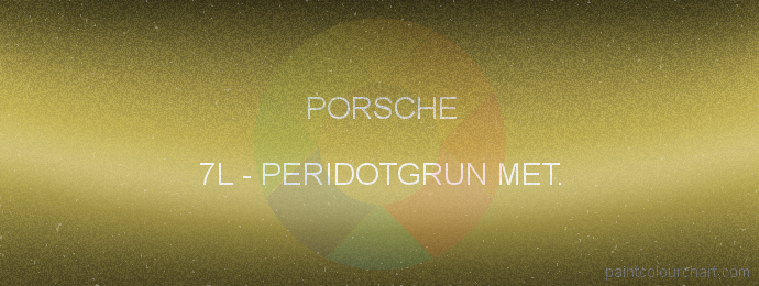 Porsche paint 7L Peridotgrun Met.