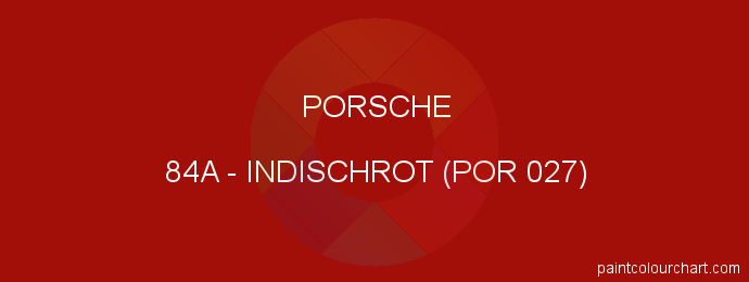 Porsche paint 84A Indischrot (por 027)