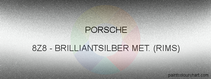 Porsche paint 8Z8 Brilliantsilber Met. (rims)