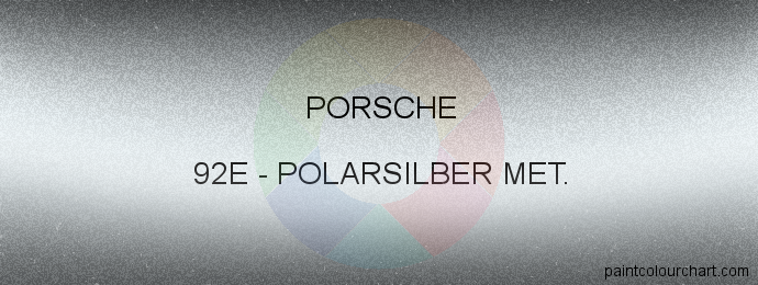 Porsche paint 92E Polarsilber Met.