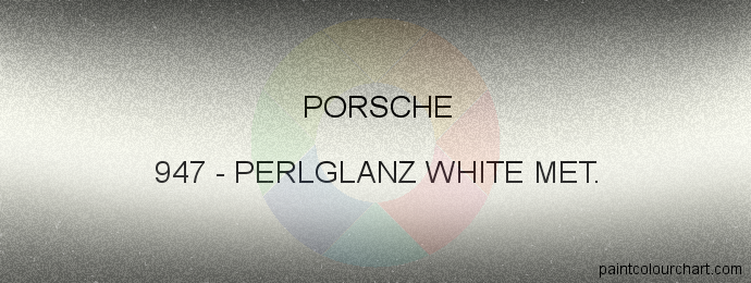 Porsche paint 947 Perlglanz White Met.