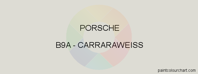 Porsche paint B9A Carraraweiss