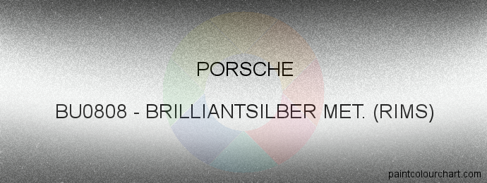 Porsche paint BU0808 Brilliantsilber Met. (rims)