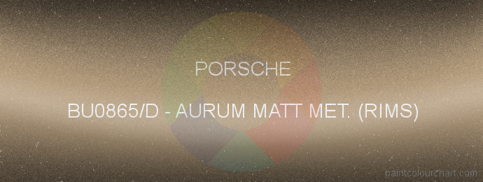 Porsche paint BU0865/D Aurum Matt Met. (rims)