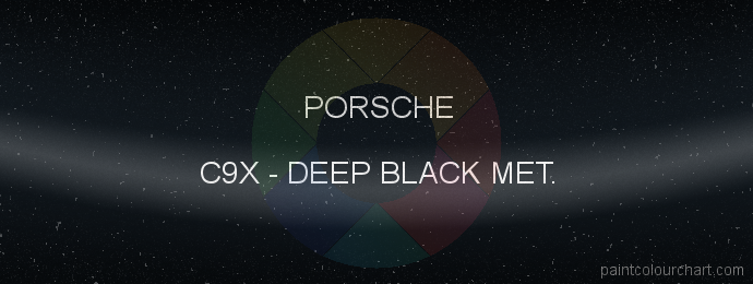 Porsche paint C9X Deep Black Met.