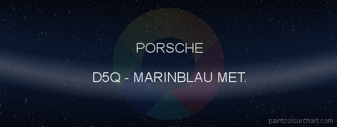 Porsche paint D5Q Marinblau Met.