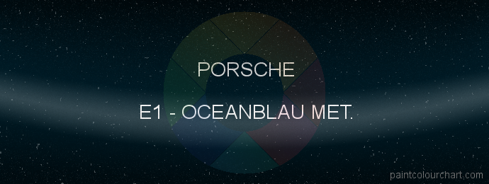 Porsche paint E1 Oceanblau Met.