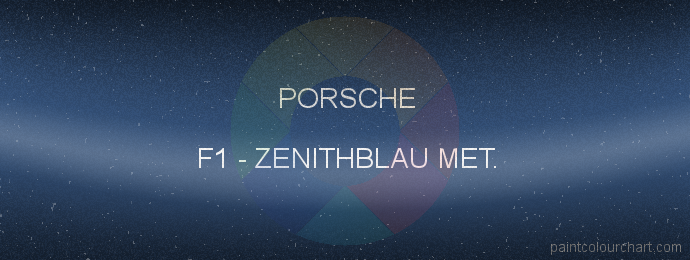 Porsche paint F1 Zenithblau Met.