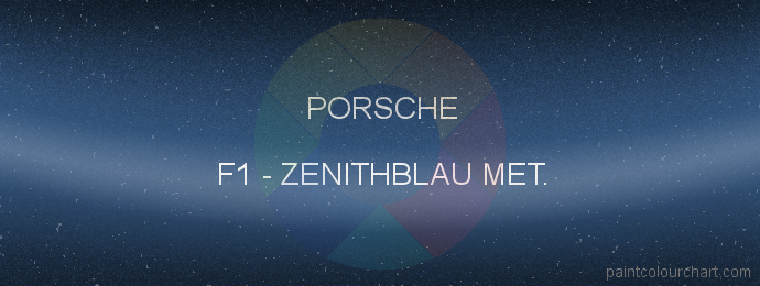 Porsche paint F1 Zenithblau Met.