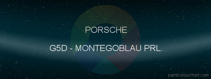 Porsche paint G5D Montegoblau Prl.