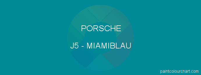 Porsche paint J5 Miamiblau