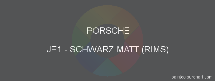 Porsche paint JE1 Schwarz Matt (rims)