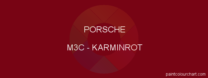 Porsche paint M3C Karminrot