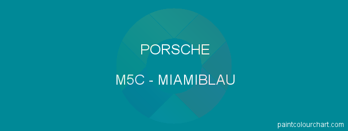 Porsche paint M5C Miamiblau
