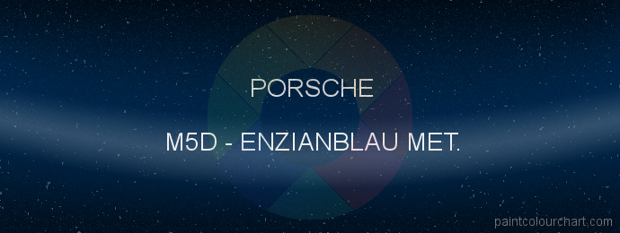 Porsche paint M5D Enzianblau Met.