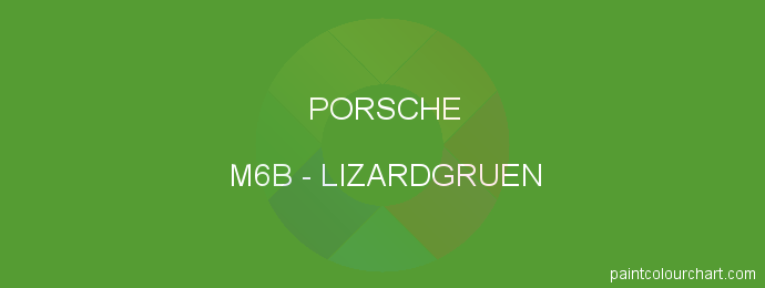 Porsche paint M6B Lizardgruen