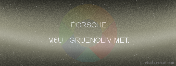 Porsche paint M6U Gruenoliv Met.