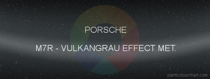 Porsche paint M7R Vulkangrau Effect Met.