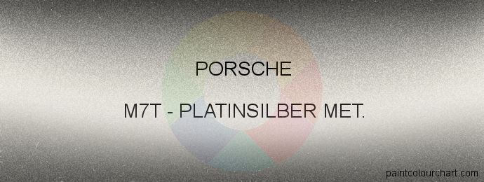 Porsche paint M7T Platinsilber Met.