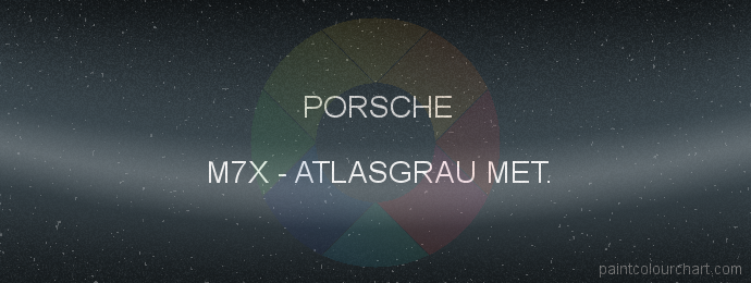 Porsche paint M7X Atlasgrau Met.
