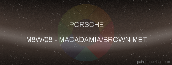 Porsche paint M8W/08 Macadamia/brown Met.