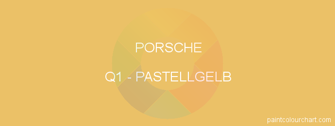 Porsche paint Q1 Pastellgelb