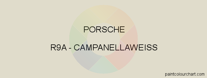 Porsche paint R9A Campanellaweiss