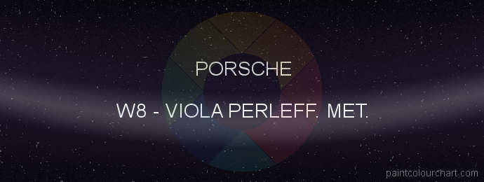 Porsche paint W8 Viola Perleff. Met.