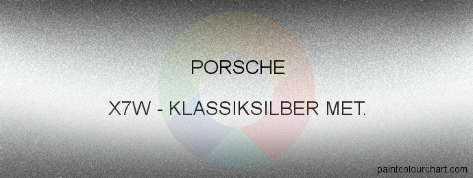 Porsche paint X7W Klassiksilber Met.