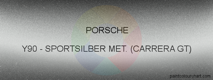 Porsche paint Y90 Sportsilber Met. (carrera Gt)