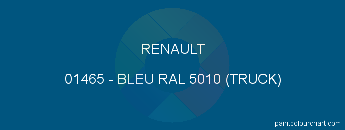 Renault paint 01465 Bleu Ral 5010 (truck)
