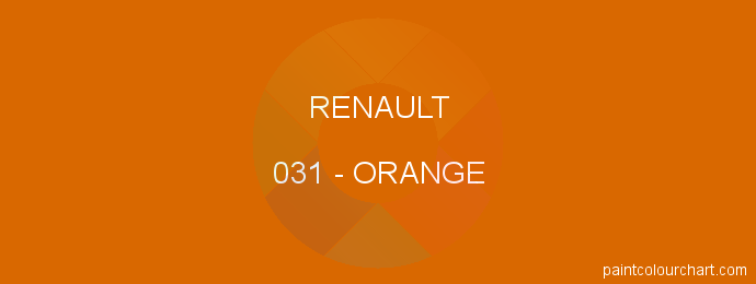 Renault paint 031 Orange