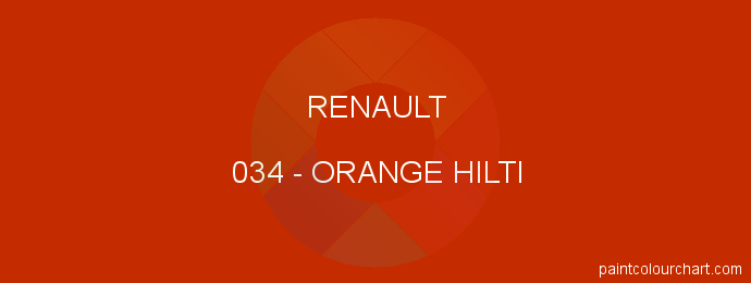 Renault paint 034 Orange Hilti