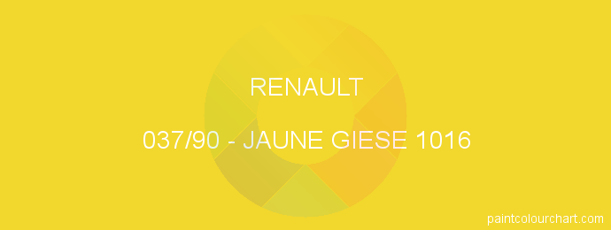 Renault paint 037/90 Jaune Giese 1016