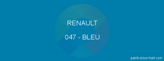 Renault paint 047 Bleu