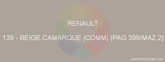 Renault paint 139 Beige Camarque (comm) (pag.399/maz.2)