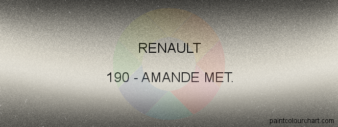 Renault paint 190 Amande Met.