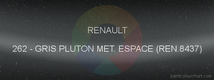 Renault paint 262 Gris Pluton Met. Espace (ren.8437)
