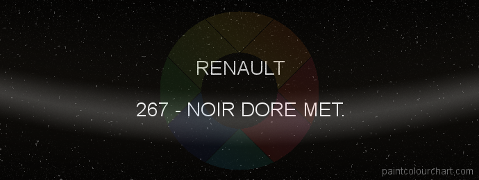 Renault paint 267 Noir Dore Met.