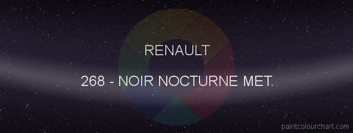 Renault paint 268 Noir Nocturne Met.