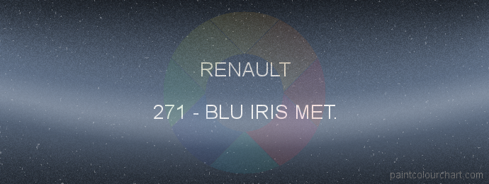 Renault paint 271 Blu Iris Met.