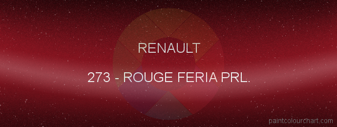 Renault paint 273 Rouge Feria Prl.