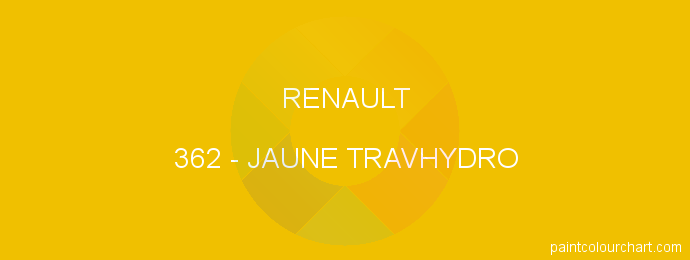 Renault paint 362 Jaune Travhydro