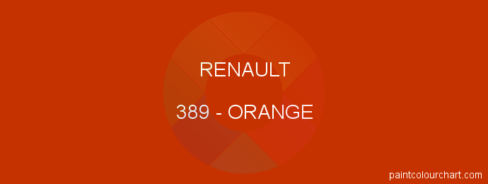Renault paint 389 Orange
