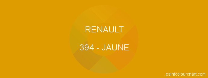 Renault paint 394 Jaune