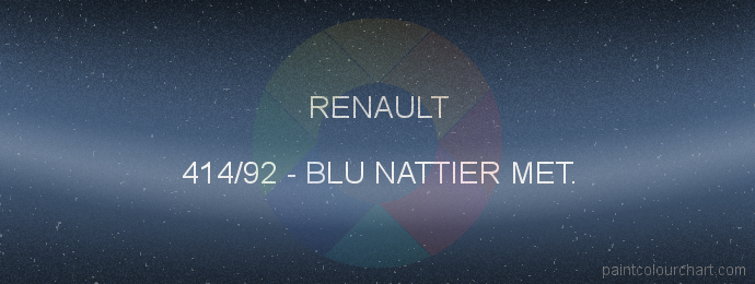 Renault paint 414/92 Blu Nattier Met.