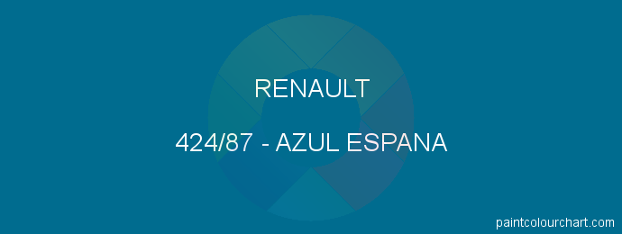 Renault paint 424/87 Azul Espana