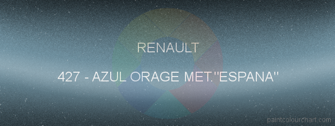 Renault paint 427 Azul Orage Met.