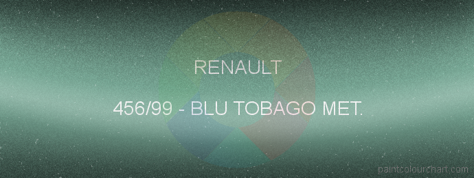Renault paint 456/99 Blu Tobago Met.